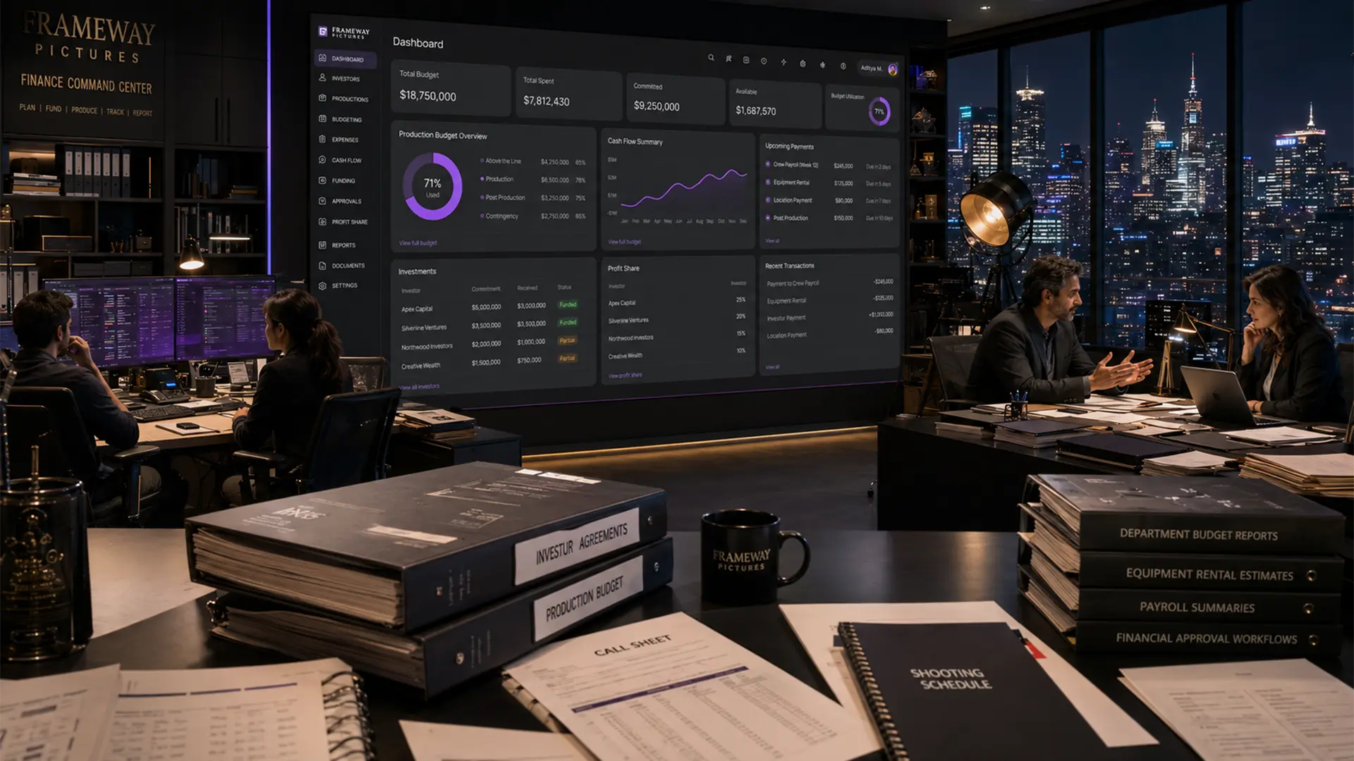 Film finance management workflow